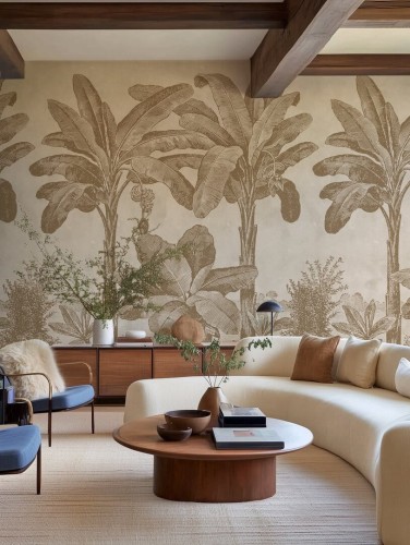 Fototapeta bananowce Rebel Walls R20887 Timeless Tropics Eden Escape