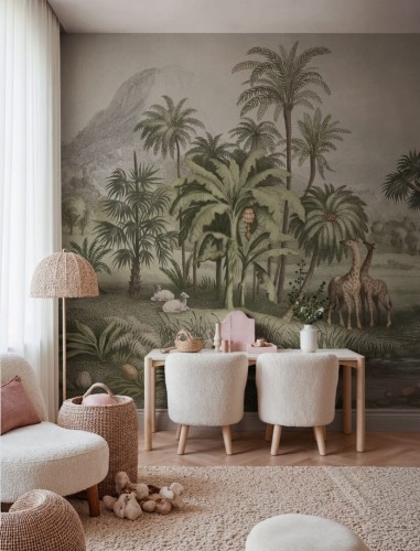 Fototapeta egzotyczny krajobraz Rebel Walls R20892 Giraffe Savannah Eden Escape