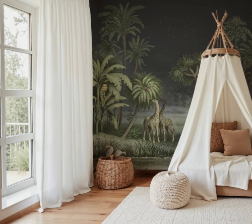 Fototapeta egzotyczny krajobraz Rebel Walls R20895 Giraffe Savannah Eden Escape