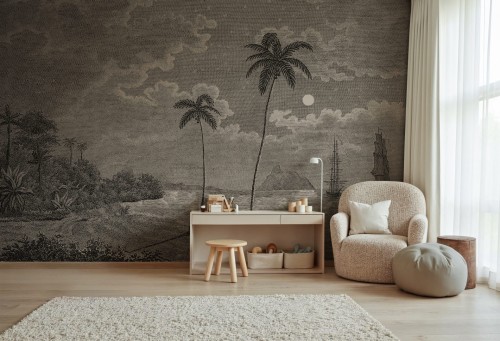 Fototapeta palmy i statki Rebel Walls R20899 Palm Beach Eden Escape