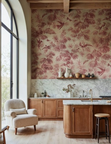 Fototapeta botaniczna vintage Rebel Walls R20905 Humming Harmony Eden Escape