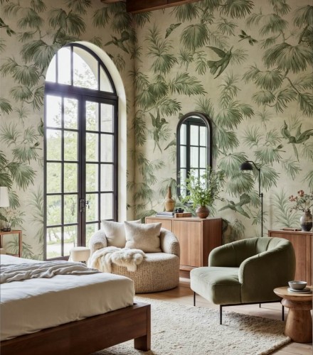 Fototapeta botaniczna vintage Rebel Walls R20906 Humming Harmony Eden Escape