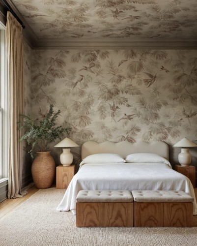 Fototapeta botaniczna vintage Rebel Walls R20908 Humming Harmony Eden Escape