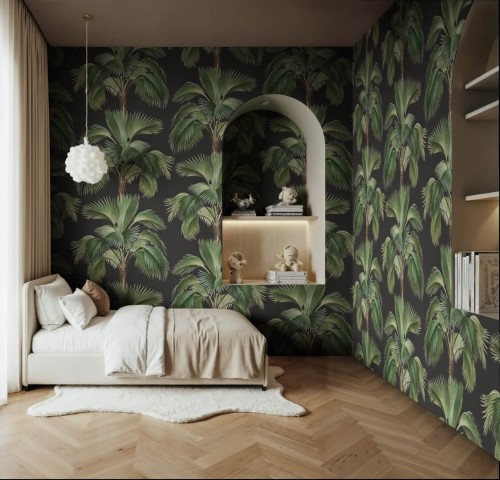 Fototapeta tropikalne palmy Rebel Walls R21442 Tropical Rhythm Eden Escape
