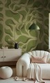 Fototapeta graficzne liście Rebel Walls R21447 Bold Botanica Eden Escape