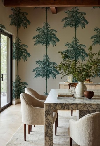 Fototapeta palmy Rebel Walls R21454 Palm Stripes Eden Escape