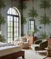 Fototapeta palmy Rebel Walls R21455 Palm Stripes Eden Escape