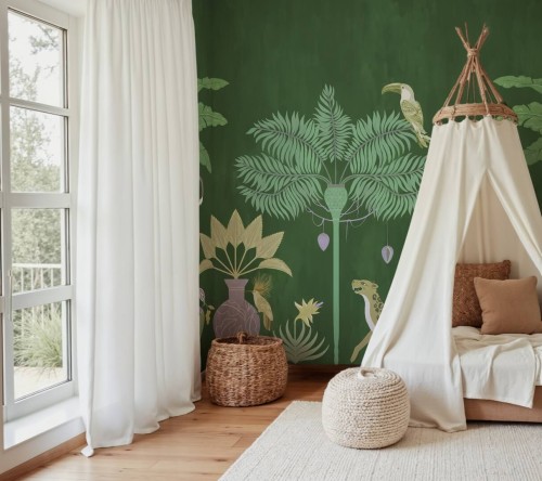 Fototapeta tropikalna Sawanna Rebel Walls R21471 Savanna Chic Eden Escape