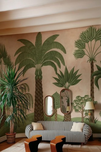 Fototapeta palmowy ogród Rebel Walls R21476 Botanical Bliss Eden Escape