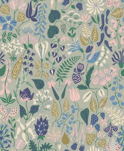 Tapeta roślinna Boras Tapeter 1370 Stig Lindberg Herbarium Scandinavian Designers