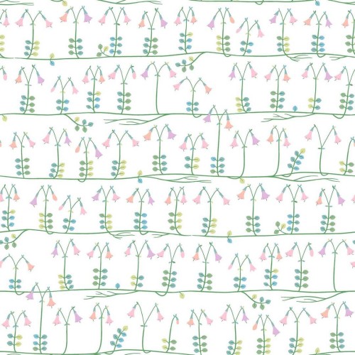 Tapeta stylizowane kwiaty Boras Tapeter 1373 Stig Lindberg Linnea Scandinavian Designers