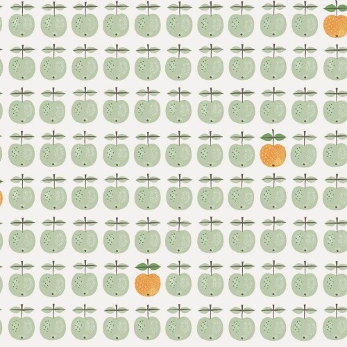Tapeta stylizowane jabłka Boras Tapeter 1375 Stig Lindberg Pall Scandinavian Designers