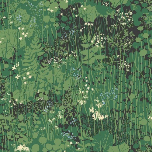 Tapeta letni ogród Boras Tapeter 1385 Arne Jacobsen Dikesren Scandinavian Designers