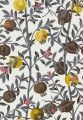 Tapeta owoce granatu Boras Tapeter 1959 Gocken Jobs Granatäpple Scandinavian Designers
