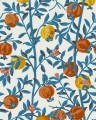 Tapeta owoce granatu Boras Tapeter 1960 Gocken Jobs Granatäpple Scandinavian Designers