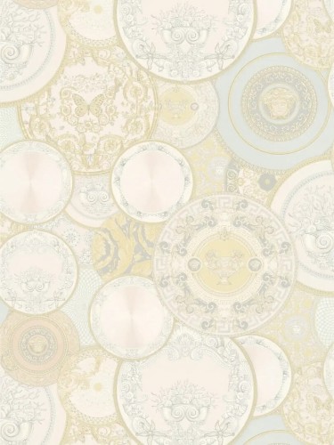 Tapeta kolaż talerzy Versace 34901-2 Versace VI