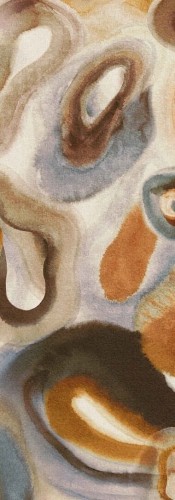 Mural abstrakcyjny o miękkich, organicznych formach Masureel DGERO3013 Acharius Erosion