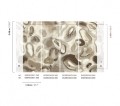 Mural abstrakcyjny o miękkich, organicznych formach Masureel DGERO3023 Acharius Erosion