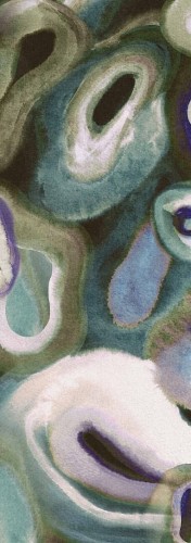 Mural abstrakcyjny o miękkich, organicznych formach Masureel DGERO3043 Acharius Erosion