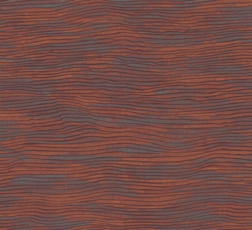 Tapeta z falującym wzorem Masureel RAY101 Lucence Auburn Ray