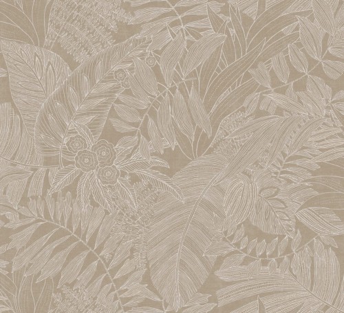 Tapeta liście Masureel RAY203 Biome Linen Ray