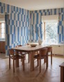Fototapeta nieregularne bloki i paski Rebel Walls R21111 Broken Stripes Blue Modern Simplicity