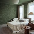 Fototapeta abstrakcyjna geoemtria Rebel Walls R21118 Abstract Weave Green Modern Simplicity