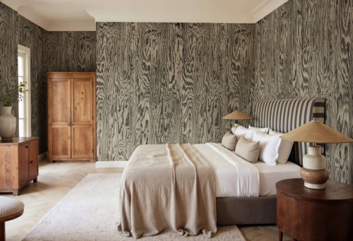 Fototapeta słoje drewna Rebel Walls R21125 Wood Shades Gray Modern Simplicity