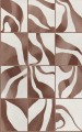 Fototapeta kwadraty z płynnymi formami Rebel Walls R21130 Floating Tiles Brown Modern Simplicity