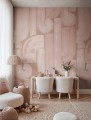 Fototapeta abstrakcyjne pociągnięcia pędzla Rebel Walls R21135 Smooth Brush Pink Modern Simplicity