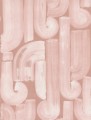 Fototapeta abstrakcyjne pociągnięcia pędzla Rebel Walls R21135 Smooth Brush Pink Modern Simplicity