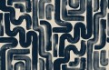 Fototapeta płynne pociągnięcia pędzla Rebel Walls R21778 Drape Brush Dark Blue Modern Simplicity