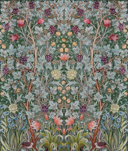 Mural botaniczny Midbec HT84001 Vine Embroidery Hidden Treasures vol 2