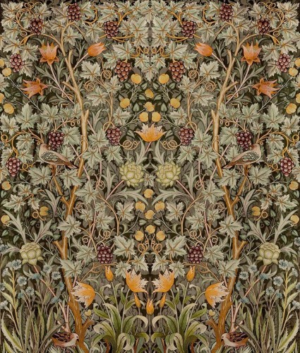 Mural botaniczny Midbec HT84004 Vine Embroidery Hidden Treasures vol 2