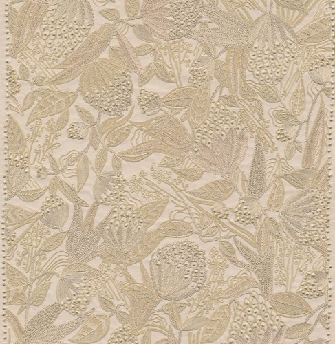Tapeta tekstylna z haftowanym, botanicznym wzorem Arte Eclosion 29200 Allures