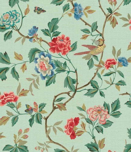 Tapeta naturalna z włókien sizalu inspirowana chinoiserie Carl Robinson CL31604 The Wall
