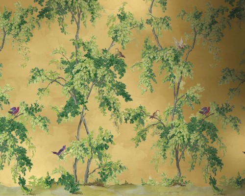 Mural metaliczny złoty botaniczny Carl Robinson CL32705M The Wall