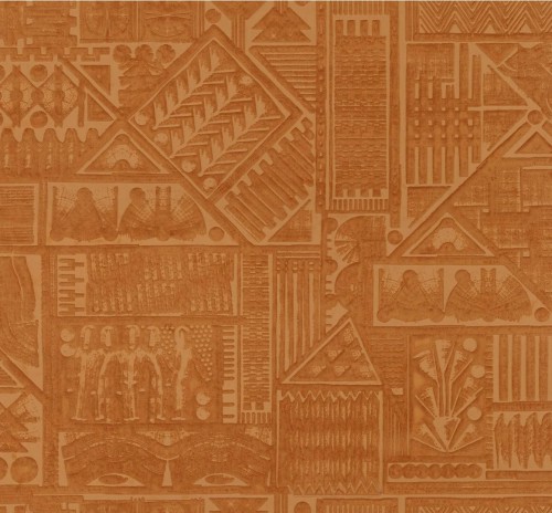 Tapeta tekstylna 3D geometryczna hieroglify Arte Amarna 23400 Memphis