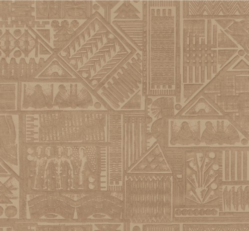 Tapeta tekstylna 3D geometryczna hieroglify Arte Amarna 23401 Memphis