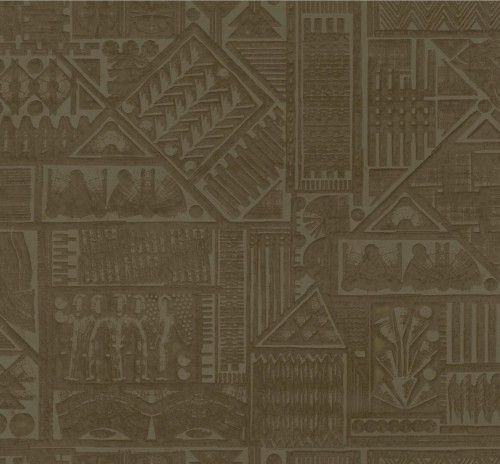 Tapeta tekstylna 3D geometryczna hieroglify Arte Amarna 23403 Memphis