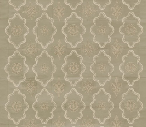 Tapeta naturalna skóra z haftowanym ornamentem Arte Ductia 27400 Corium