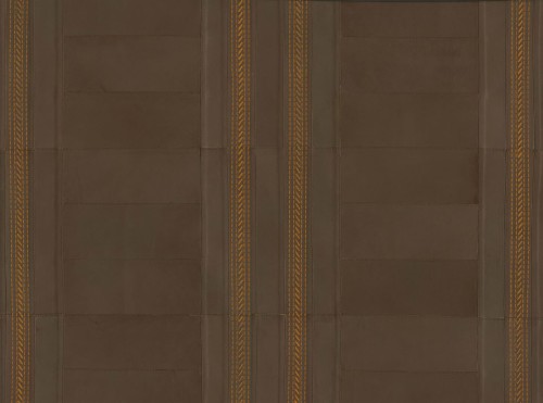 Tapeta naturalna skóra haftowana geometryczna Arte Gambison 27430 Corium