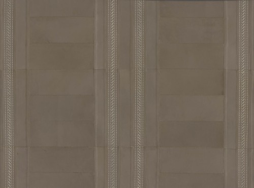 Tapeta naturalna skóra haftowana geometryczna Arte Gambison 27431 Corium