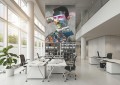 Mural artystyczny kolaż w formie sylwetki Marburg 48208 Avangarde Belgrade