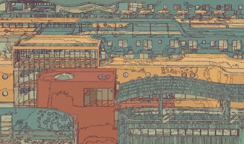 Mural architektoniczny Marburg 48221 Avangarde Belgrade