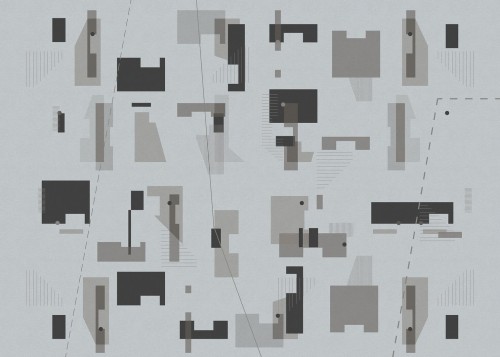 Mural geometryczna Marburg 48227 Avangarde Belgrade