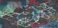 Mural futurystyczny kompleks architektoniczny na błyszczącej folii Marburg 48233 Avangarde Belgrade