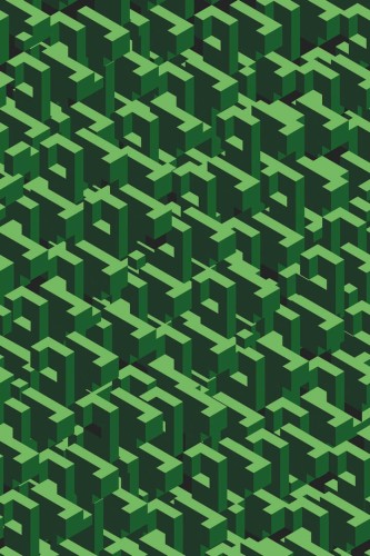 Mural geometryczna z efektem 3D na błyszczącej folii Marburg 48234 Avangarde Belgrade