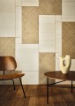 Tapeta naturalna wzór geometrycznych paneli CMO Paris WPA 07 10 Shoji Botanical Braid