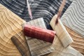 Mural naturalny fornir - falujące linie CMO Paris WBO 09 02 Dunes Wood Wallcovering 2